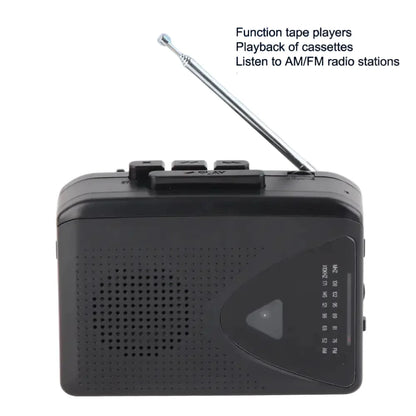 Portable Cassette Tape Player with AM/FM Radio