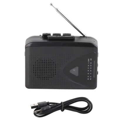 Portable Cassette Tape Player with AM/FM Radio