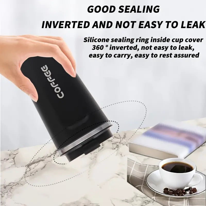 Stainless Steel Vacuum Coffee Cup - Outdoor & Business Use
