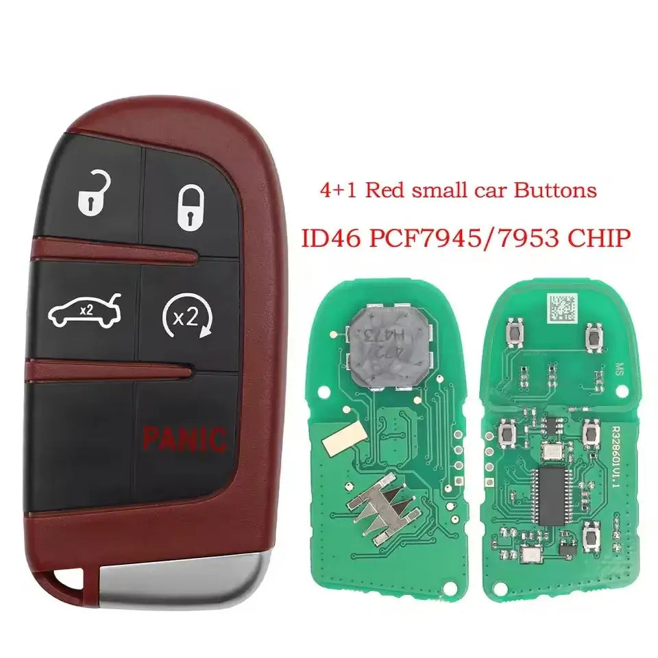 433MHz Smart Remote Key PCF7953M for Chrysler 200, 300 & Dodge Charger, Challenger (2015+)