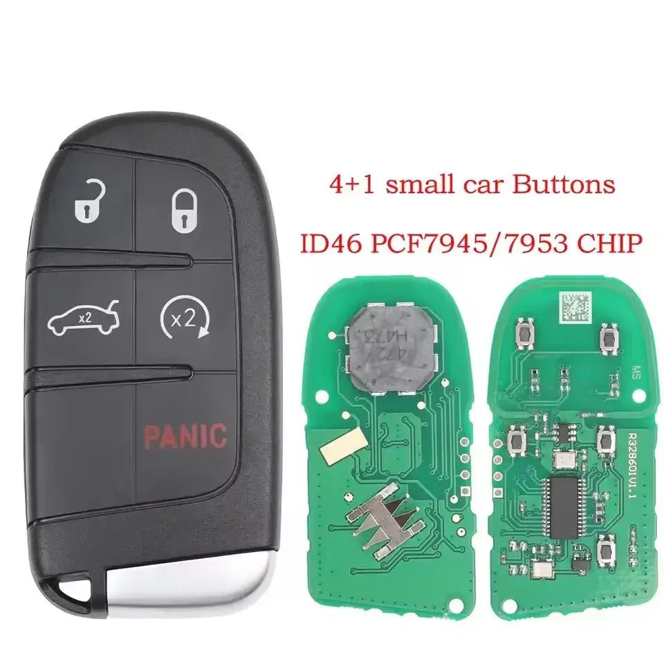 433MHz Smart Remote Key PCF7953M for Chrysler 200, 300 & Dodge Charger, Challenger (2015+)