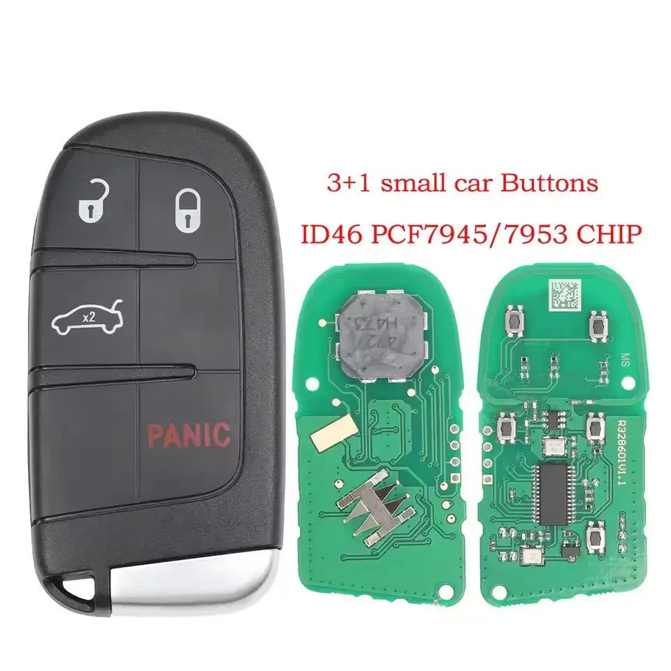 433MHz Smart Remote Key PCF7953M for Chrysler 200, 300 & Dodge Charger, Challenger (2015+)