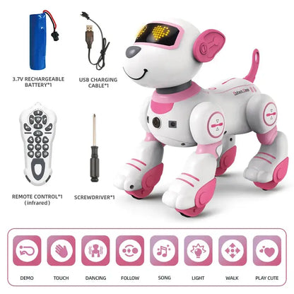 Remote Control Smart Robot Dog Toy with Voice & Programming Functions