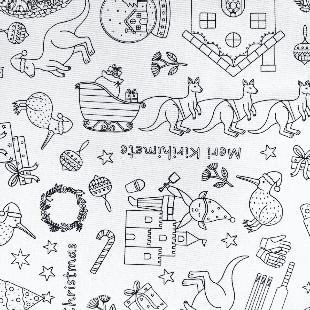Colour Me Kids - Washable Colouring In Tablecloth Set