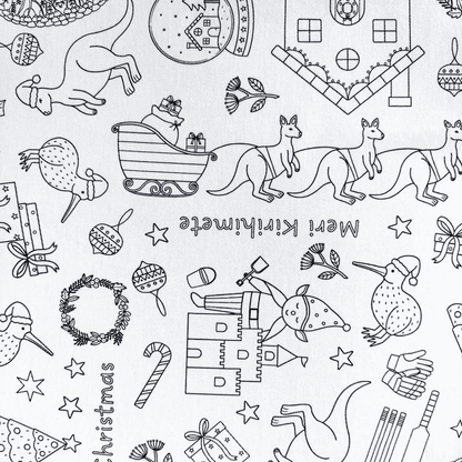 Colour Me Kids - Washable Colouring In Tablecloth Set