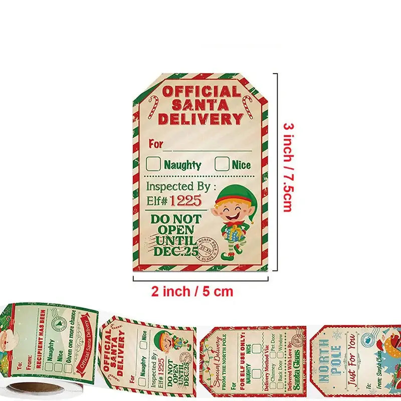 Christmas Gift Labels (200pcs)