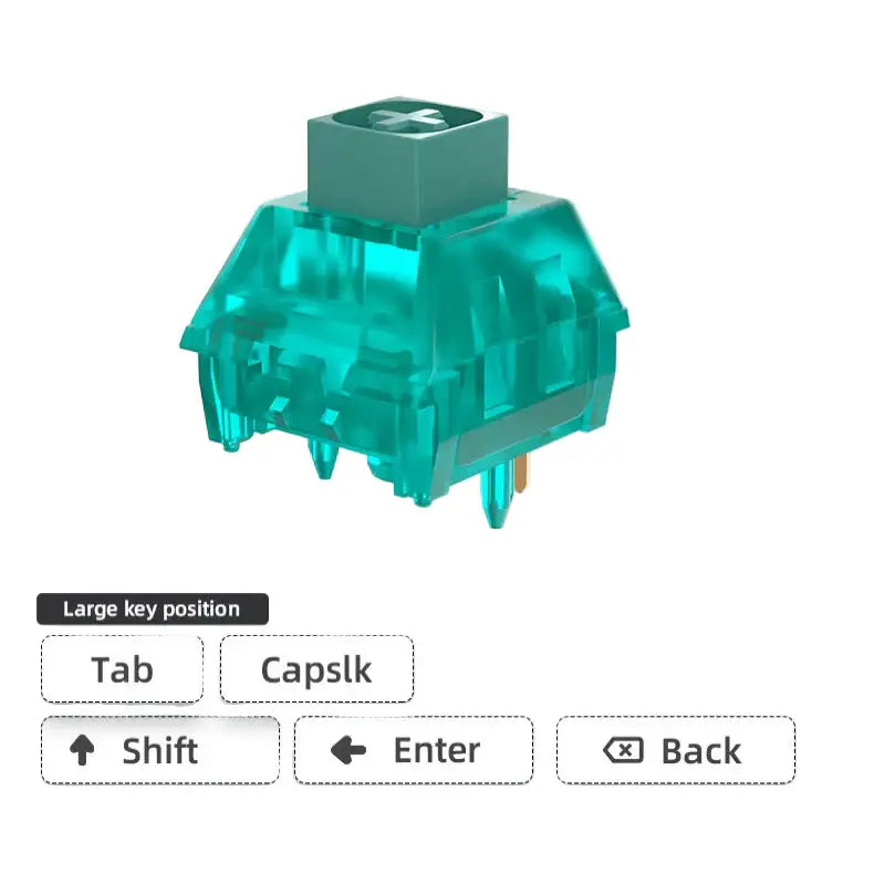 Clicky Hot-Swap Mechanical Switches – Gaming Keyboard (different sets available)