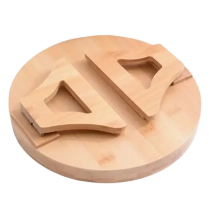 Clip-On Wooden Sofa Armrest Tray Table