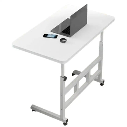 Compact Adjustable Bedside Work Desk with a 4-Wheel Mobile Design