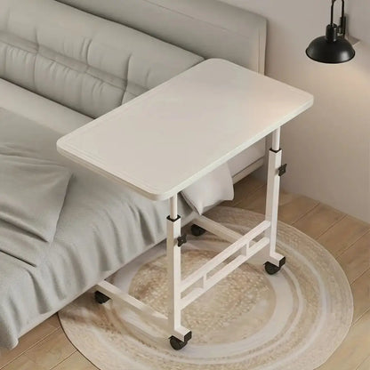 Compact Adjustable Bedside Work Desk with a 4-Wheel Mobile Design