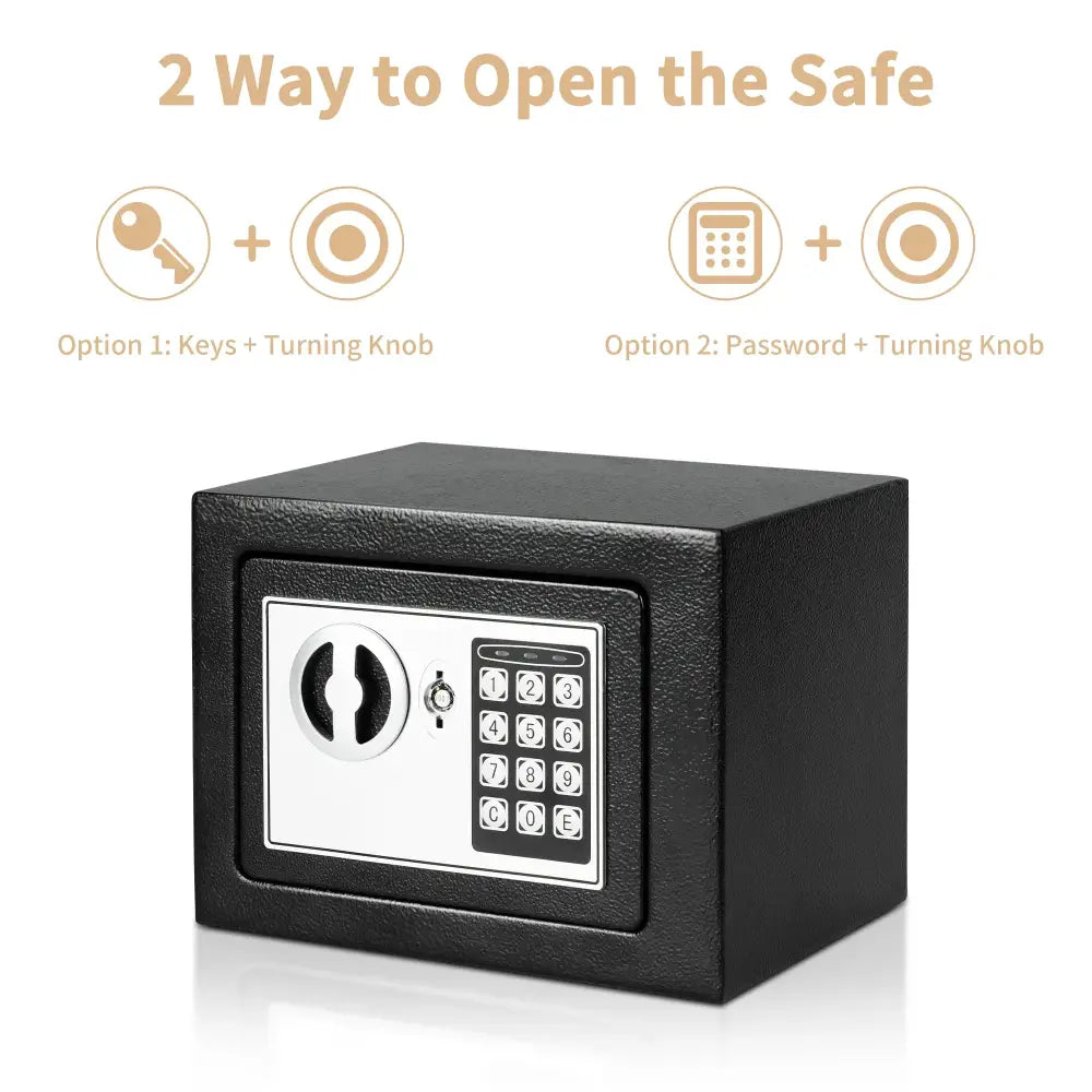 Compact Digital Safe for Cash & Valuables