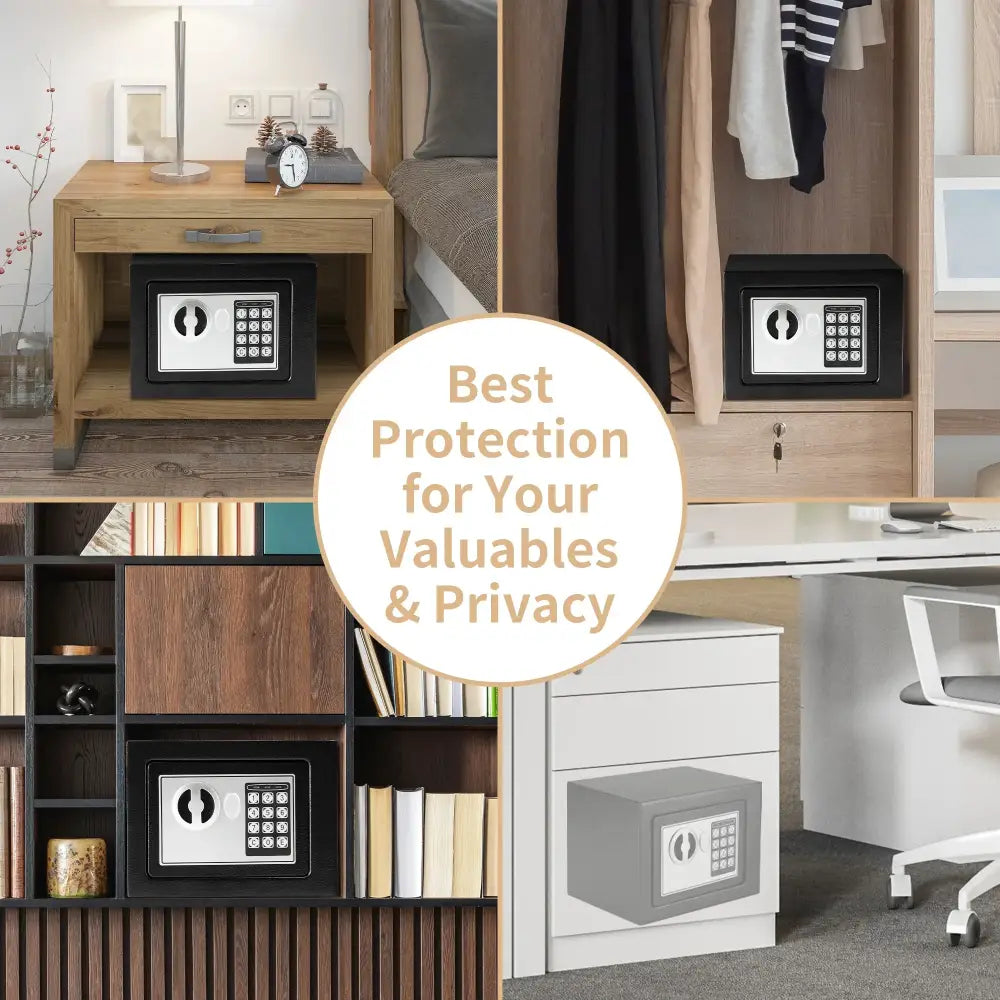 Compact Digital Safe for Cash & Valuables