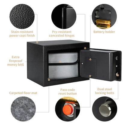 Compact Digital Safe for Cash & Valuables