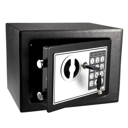 Compact Digital Safe with Key & Password