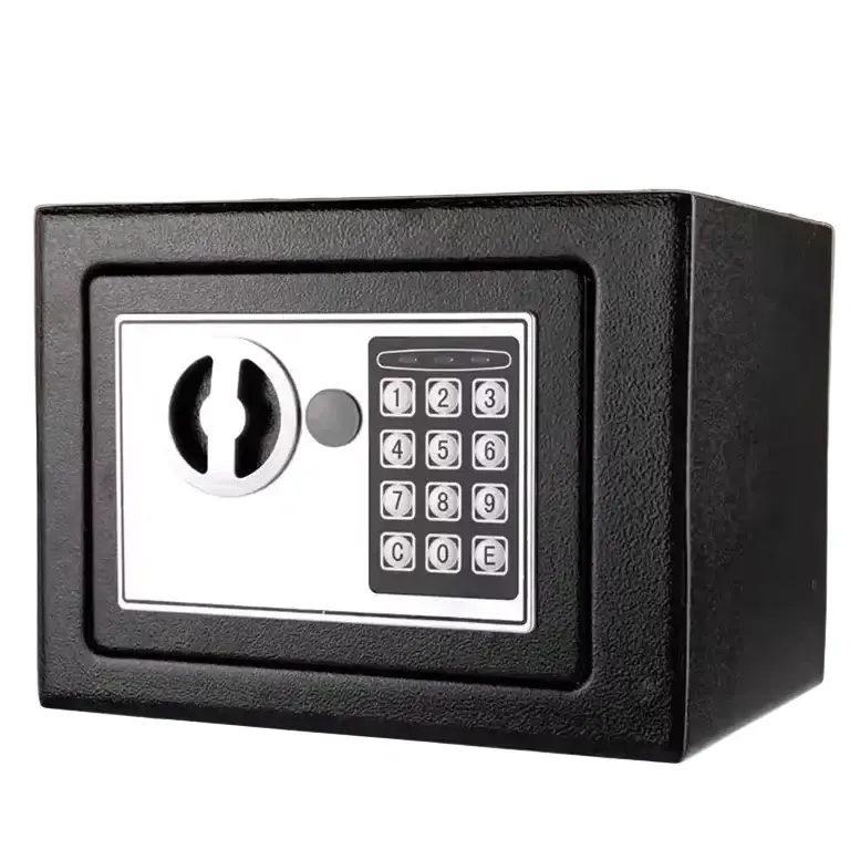Compact Digital Safe with Key & Password