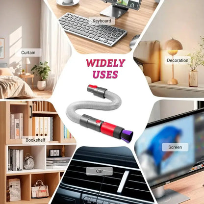 Flexible Extension Hose & Soft Dust Brush Kit for V7–V15 Vacuum Cleaners