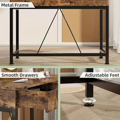 Computer Desk with Drawers (3 colours available)