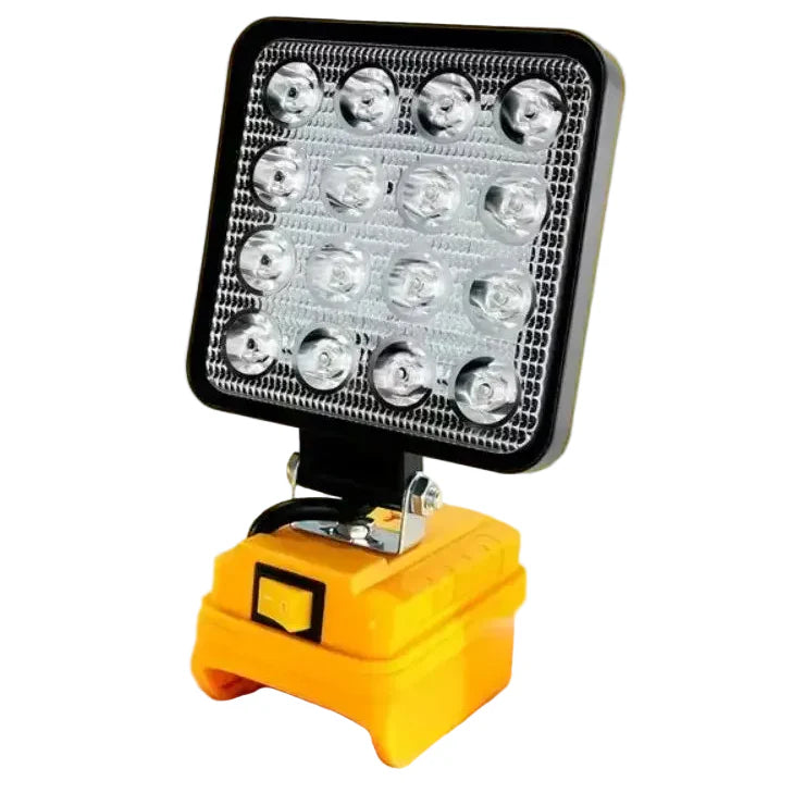 Cordless LED Work Light for 18V–20V Battery with USB Charging & Emergency Floodlight