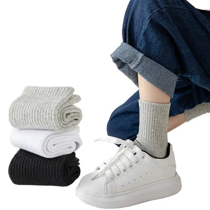 Cotton Sport Socks – 5 Pairs (Ages 3–13) (5 colours available)