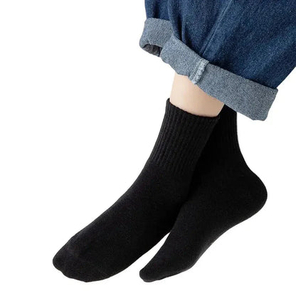Cotton Sport Socks – 5 Pairs (Ages 3–13) (5 colours available)
