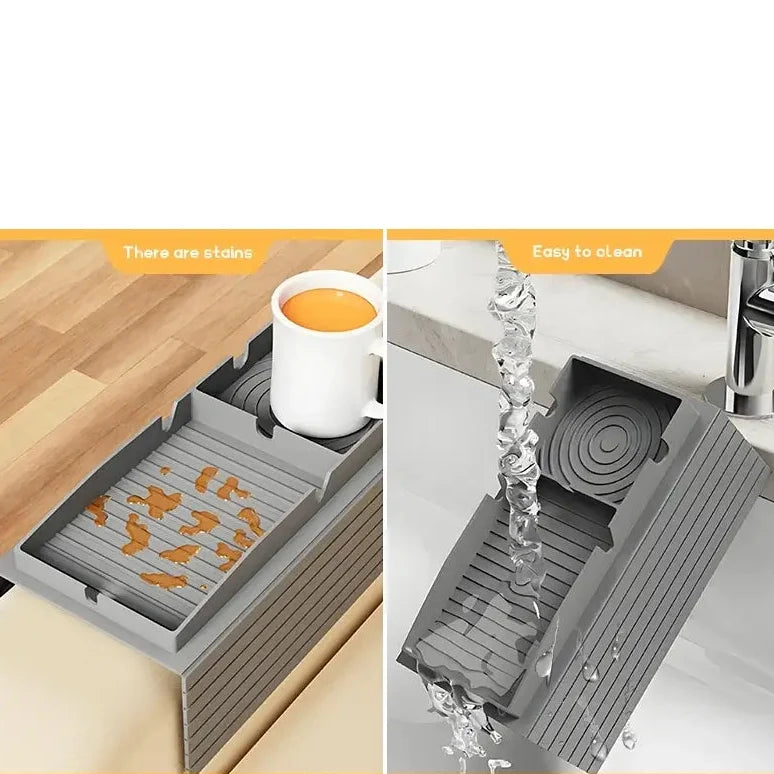 Silicone Sofa Armrest Cup Holder & Storage Pockets