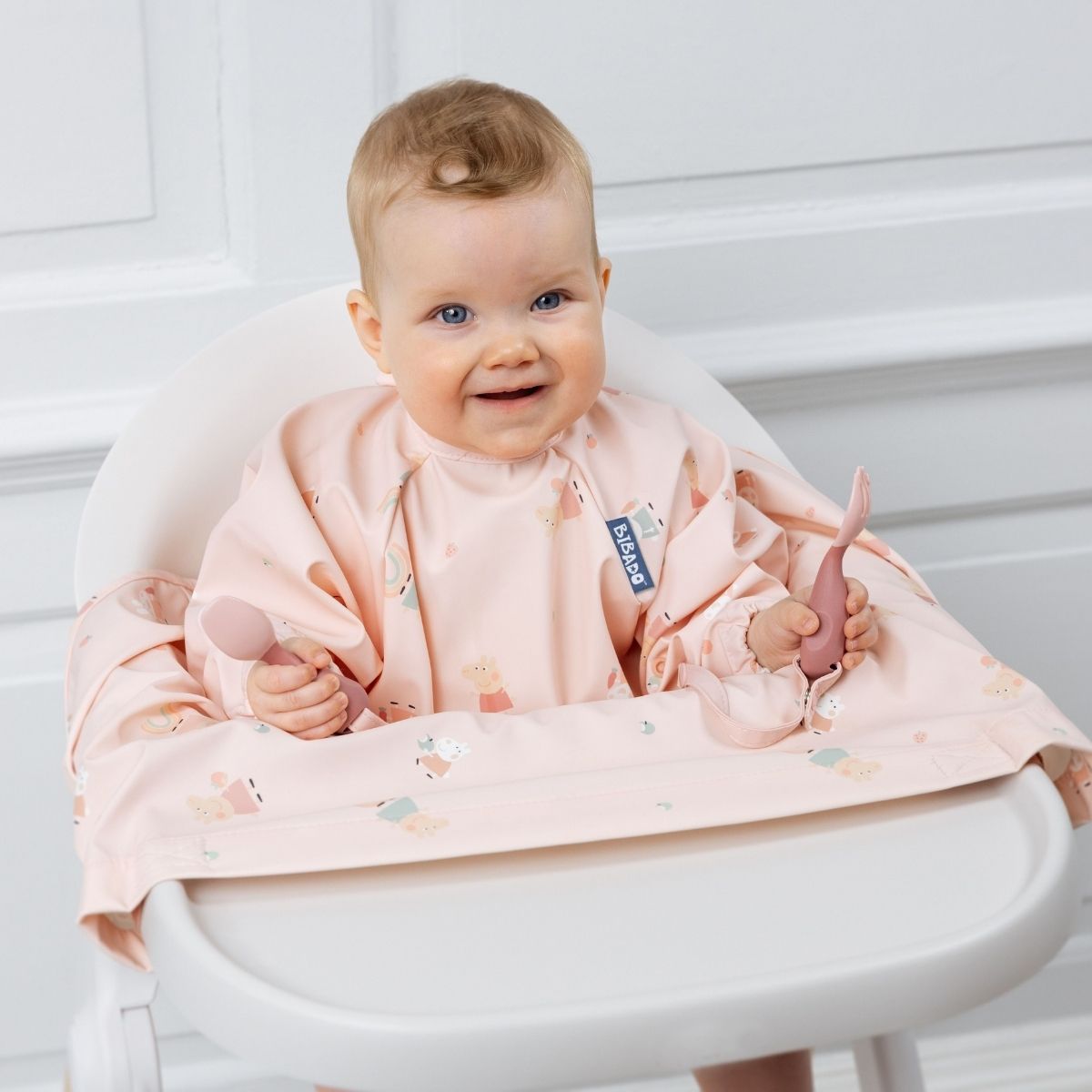 Bibado - Peppa Pig and George Pig Long Sleeve Coverall Bibs