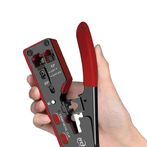 Crimping & Stripping Tool with 8P/6P Ethernet Connectors (different colours available)