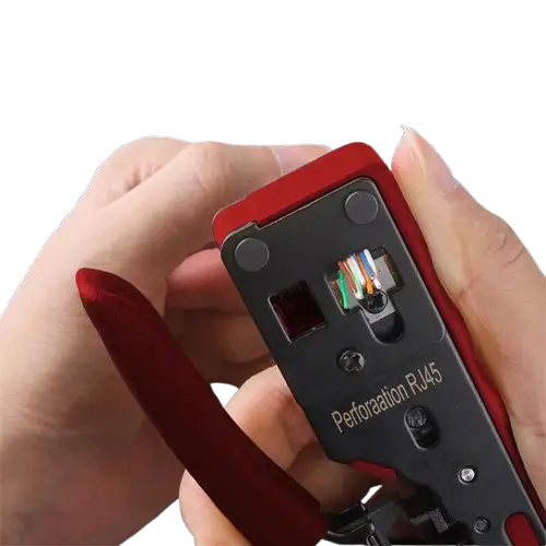 Crimping & Stripping Tool with 8P/6P Ethernet Connectors (different colours available)