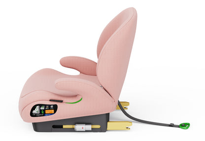 Pre-order Baby Brightness CloudLift Pro Half Booster Seat with ISOFIX and Backrest - Pink