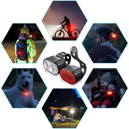 Bicycle Light Set (Front & Rear)