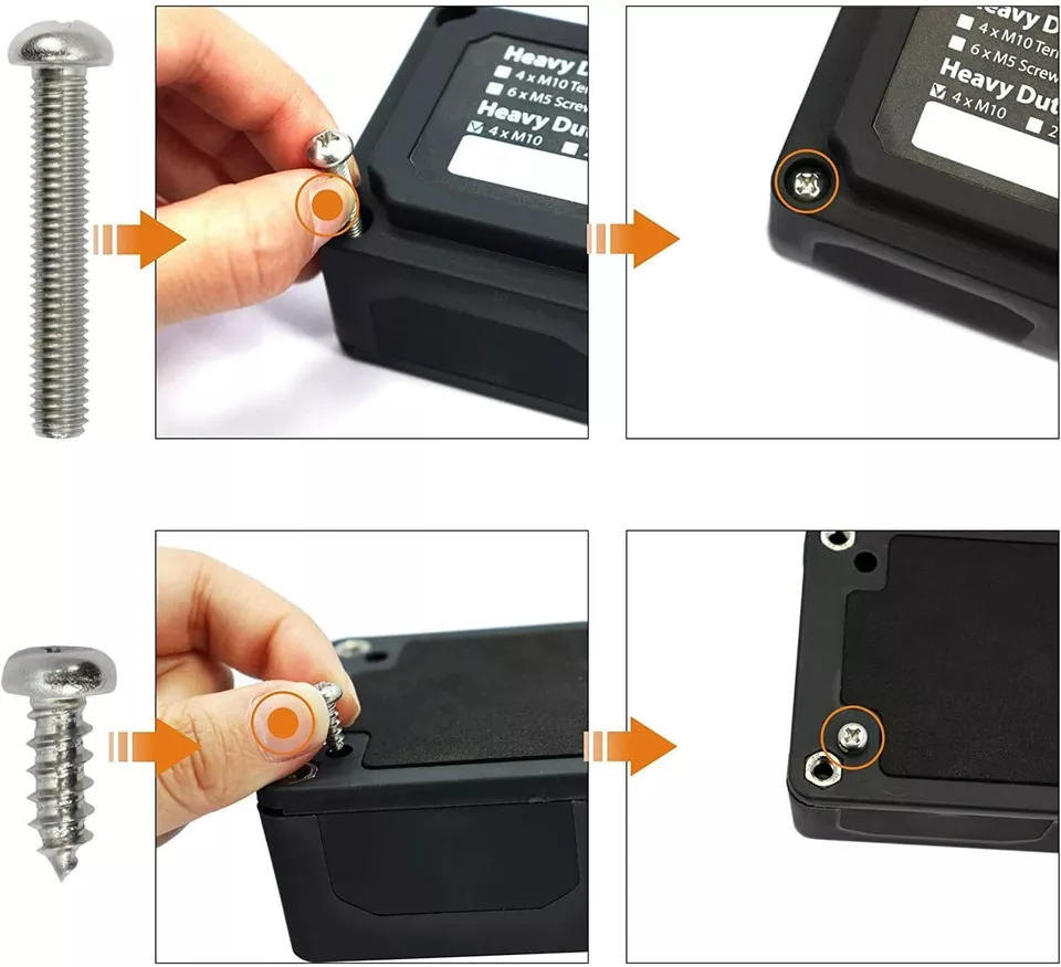 300A M8 48V Studs Bus Bar Power Distribution Box Terminal Block Heavy Duty