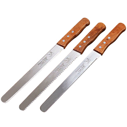 Layered Bread Slicer with Serrated Blade for Baking