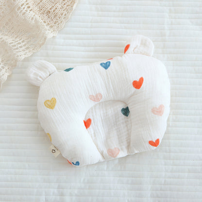 Cotton Baby Gauze Anti Deflection Head Shaping Pillow