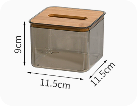 Transparent Tissue Box Holder