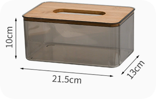 Transparent Tissue Box Holder