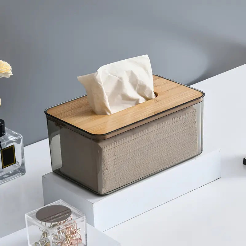 Transparent Tissue Box Holder