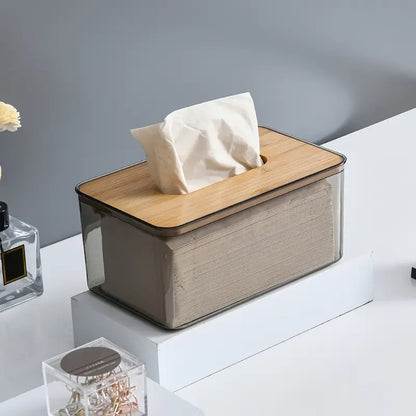 Transparent Tissue Box Holder