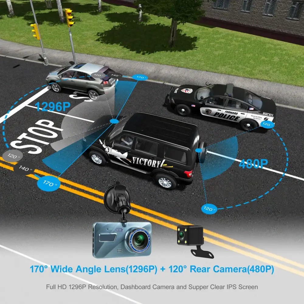 Dash Cam (Full HD - Front & Rear)