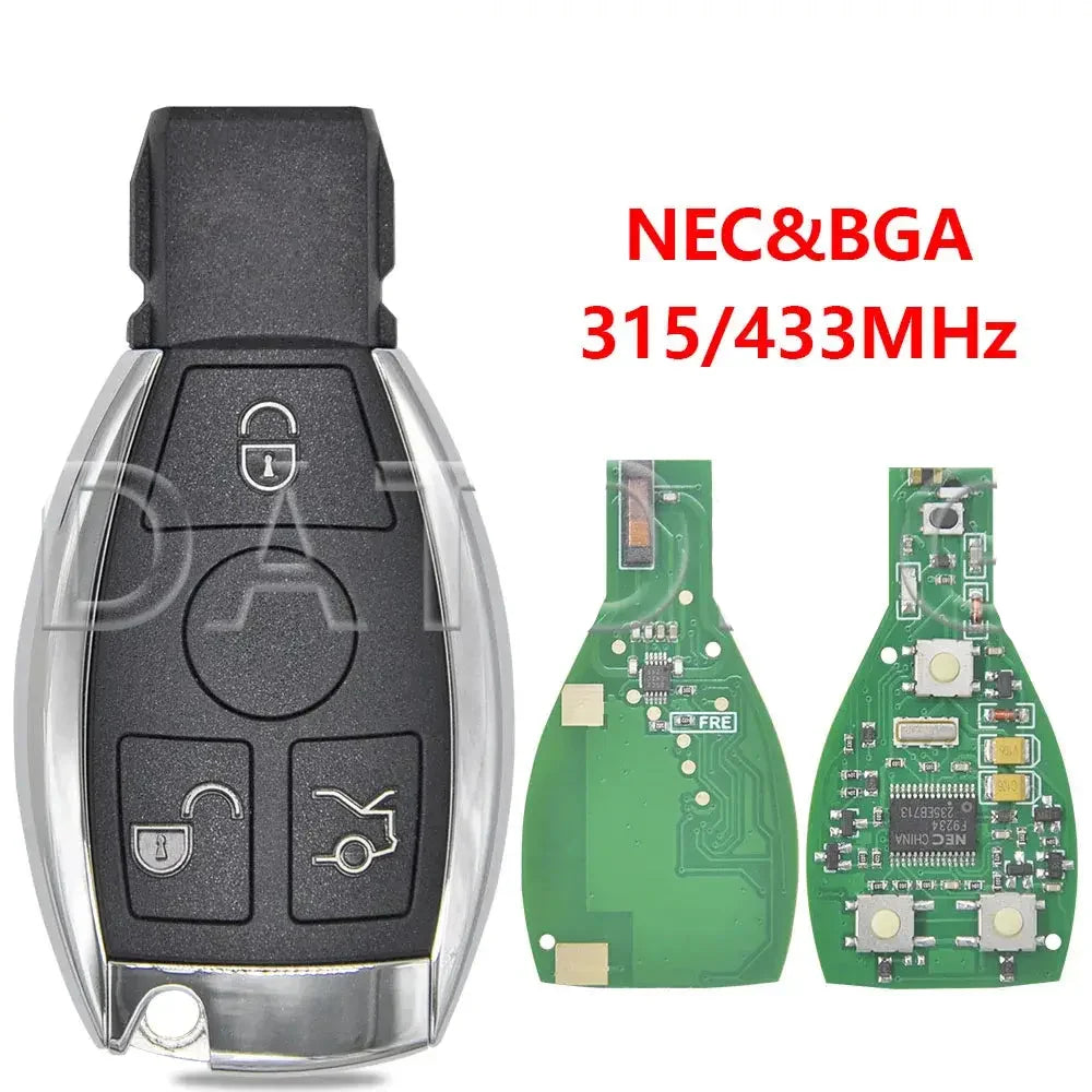 Smart Remote Key Card 315/433MHz for Mercedes-Benz A, B, C, E & S-Class Models