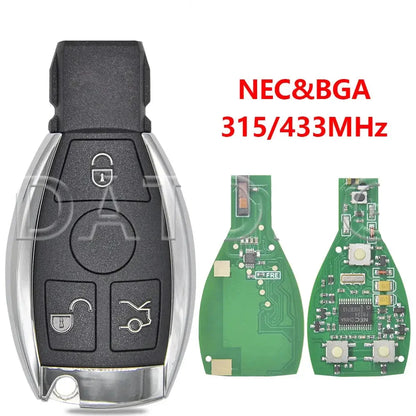 Smart Remote Key Card 315/433MHz for Mercedes-Benz A, B, C, E & S-Class Models