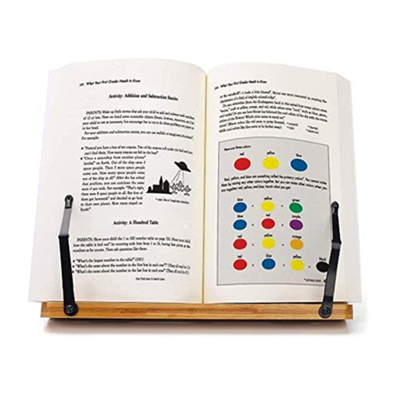 Bamboo Tablet iPad Cookbook Stand Holder Rack