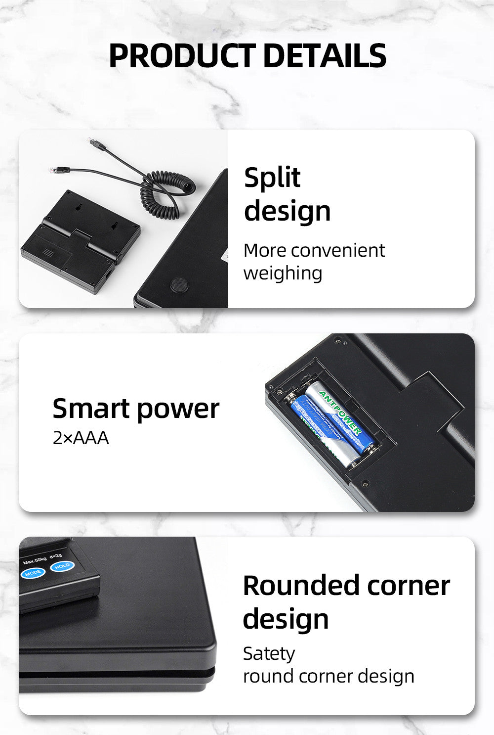 50KG Digital Electric Platform Scale Postal - salelink.co.nz