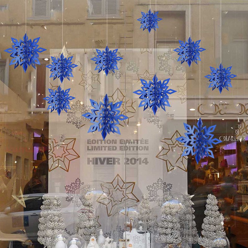 3D Snowflake Christmas Decorations