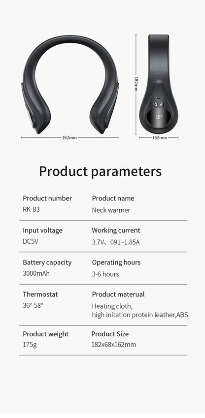 Neck Warmer Electric Neck Heater Heated Scarf Neck Wrap