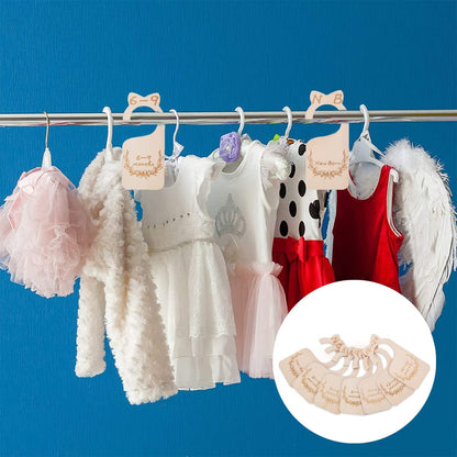 7PCS Baby Closet Size Divider Nursery Wardrobe Divider Hangers