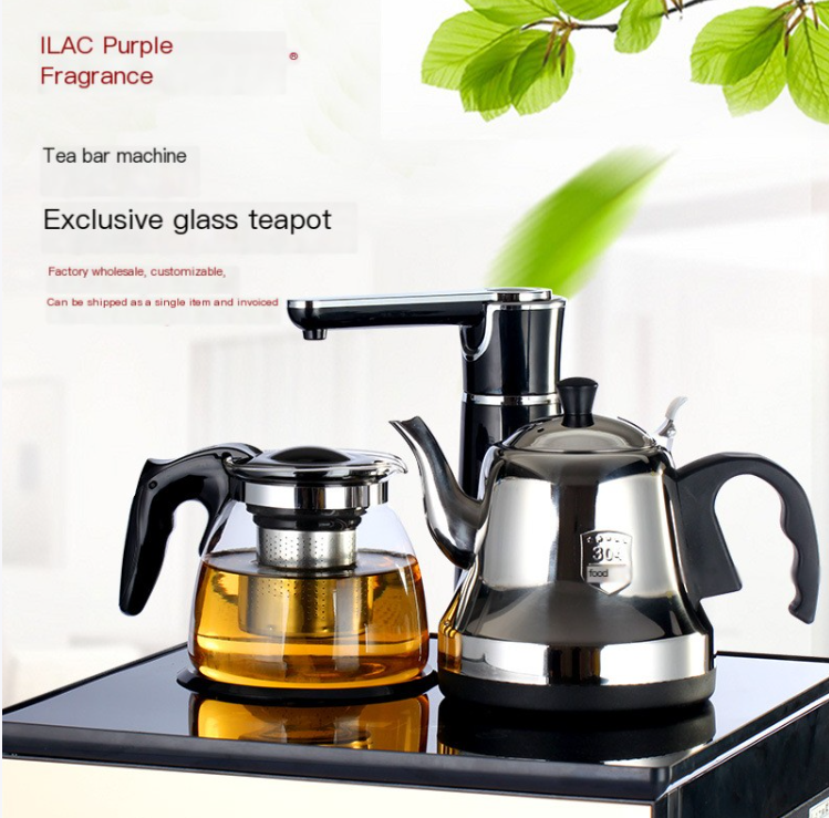 Thick Glass Large Capacity Tea Pot with Stainless Steel