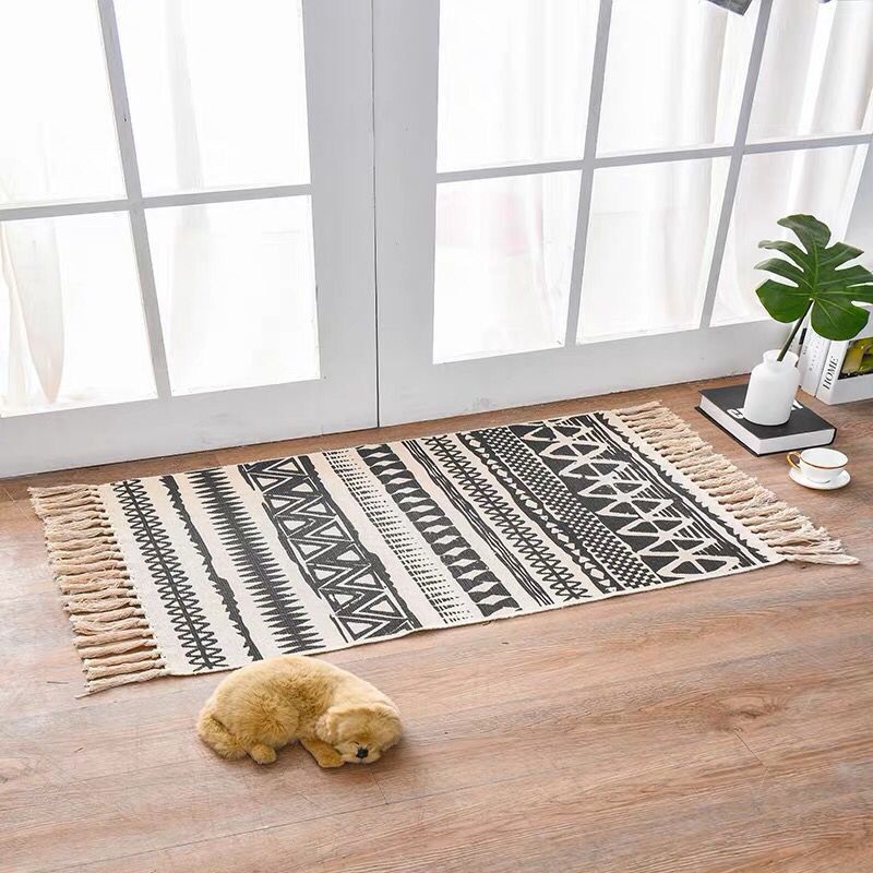 Nordic Style Cotton/Linen Rug