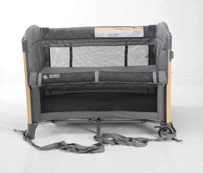 Baby Brightness 4 in 1  Baby Portacot Grey