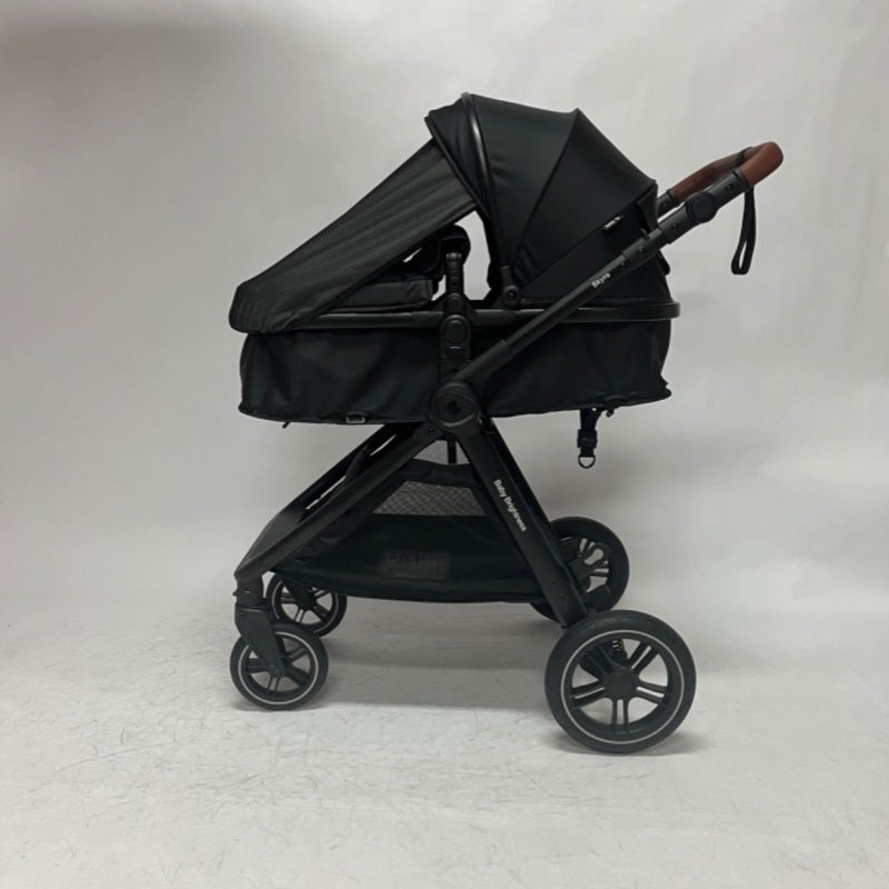 Skyra 2-in-1 Newborn Pram & Bassinet Stroller and Car Seat with Rotating ISOFIX Base (Black)