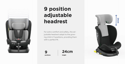 Pre-order 360° Rotating Baby Car Seat – Baby Brightness ShieldMax Plus Blue - image 20